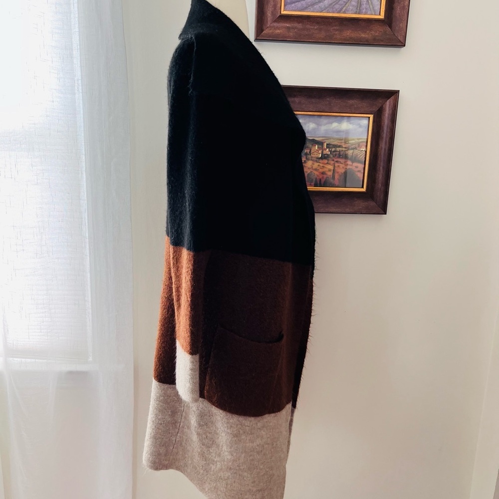 Max Studio Colorblock Open Front Cardigan Size Sm… - image 5